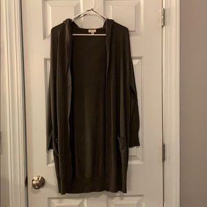 Olive Green Cardigan